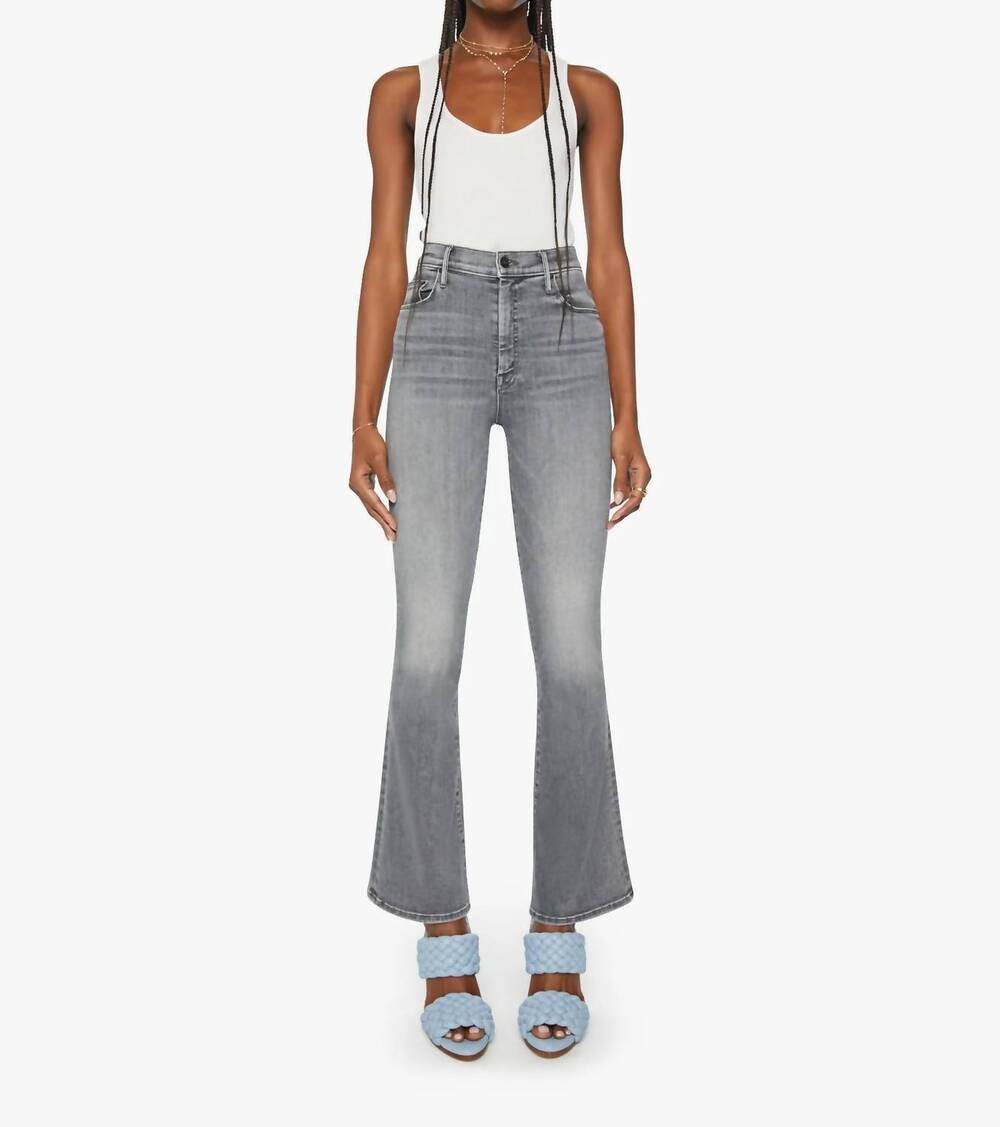NEW MOTHER high waisted weekender skimp jeans in northern lights
